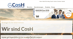 Desktop Screenshot of cosh.de