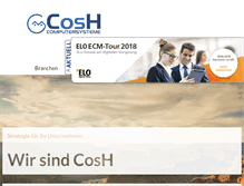 Tablet Screenshot of cosh.de